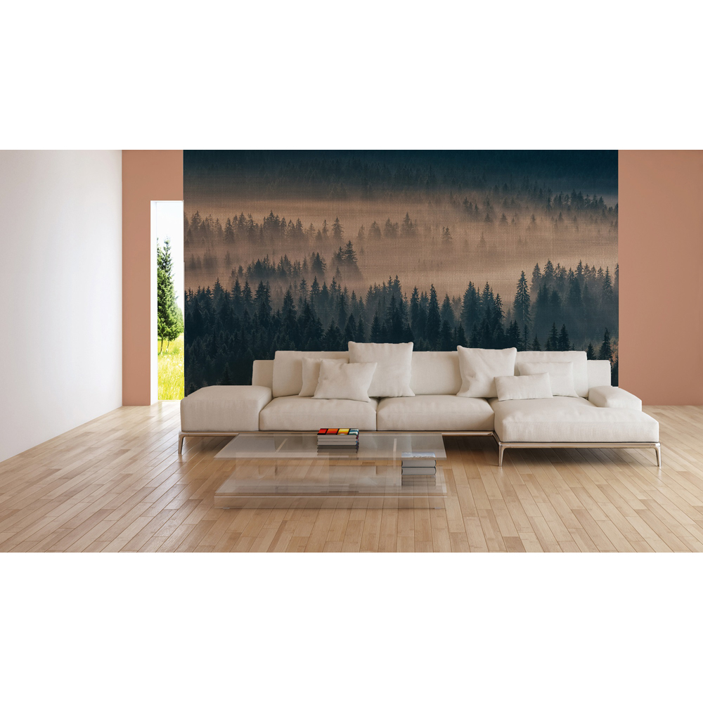 A.S Creation Forest in Fog Digital Mural Image 3