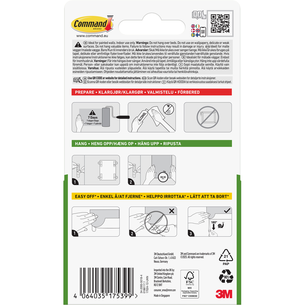 Pack of 12 Command Poster Strips Image 3