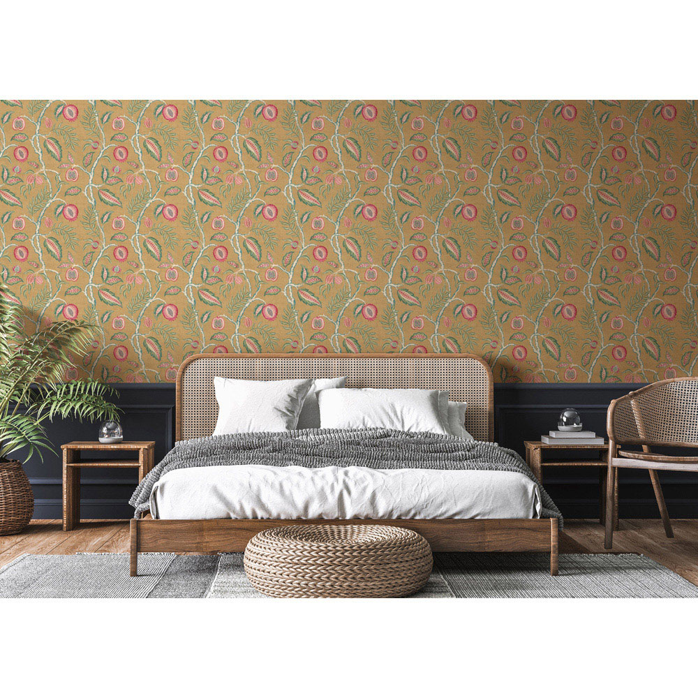 Esselle Home Fruits of Paradise Ochre Wallpaper Image 6