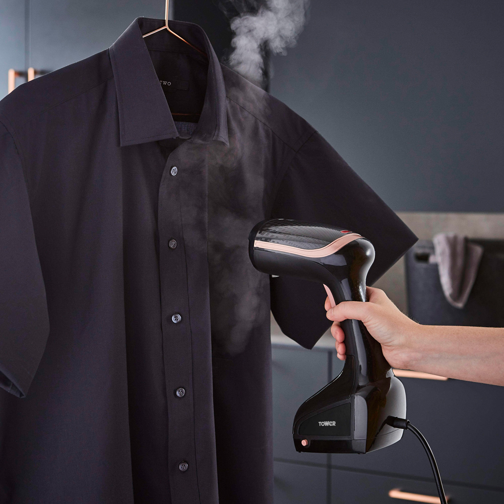 Tower Rose Gold Garment Steamer 1000W Image 5