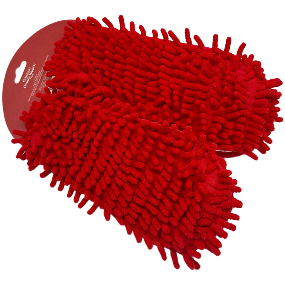 Christmas Chenille Slippers Image 2