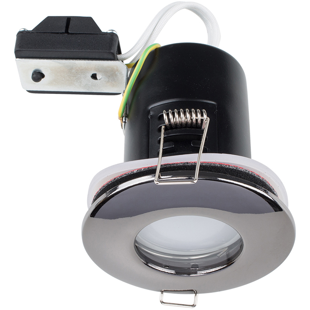 ValueLights Black Chrome IP65 Ceiling Downlight 10 Pack Image 1