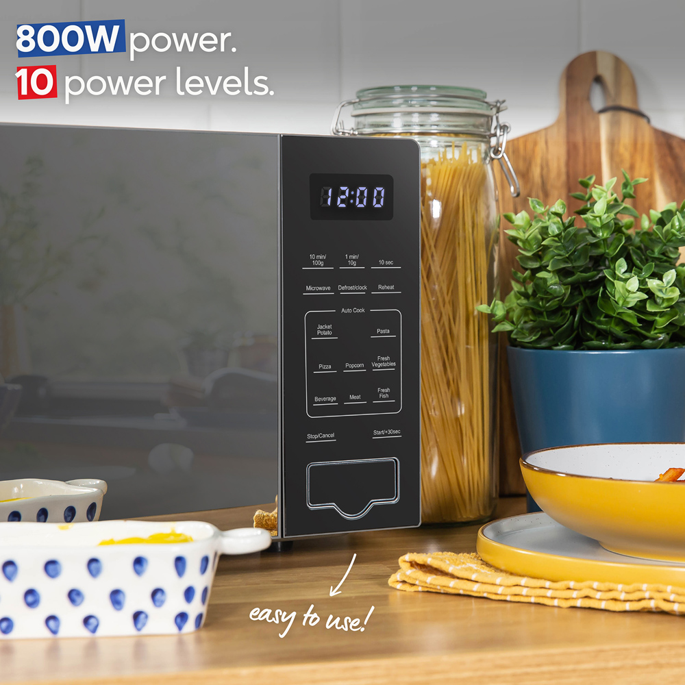 Russell Hobbs RHMT2005S Silver 20L Compact Touch Control Digital Microwave 700W Image 6