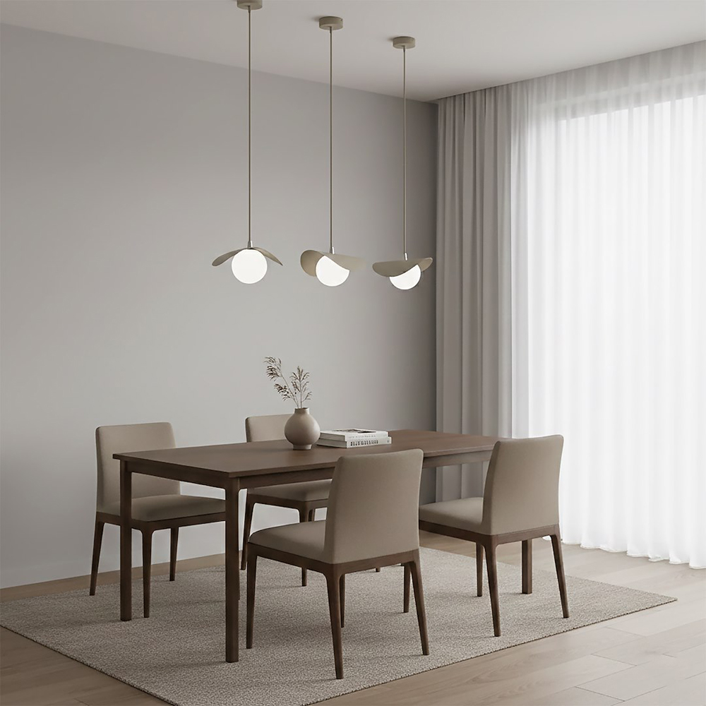 Emibig Ritual Beige G9 Small Ceiling Pendant Light Image 4