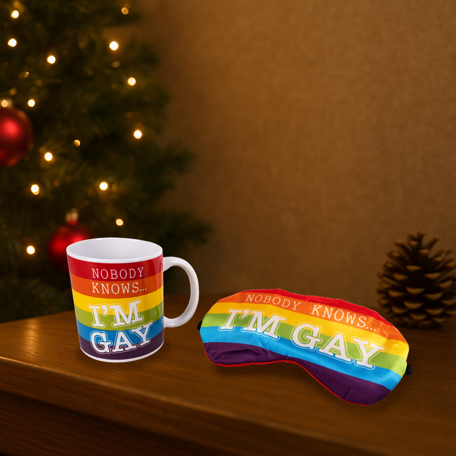 Nobody Knows Im Gay Eyemask and Mug Gift Set Image 4