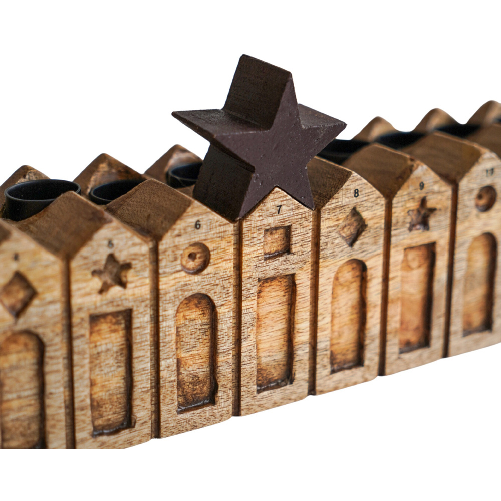 Ivyline Nordic Wooden Christmas Advent Calendar Image 3