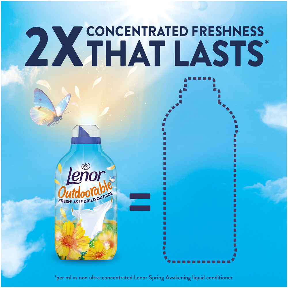 Lenor Outdoorable Concentrated Fabric Conditioner Summer Breeze Image 7