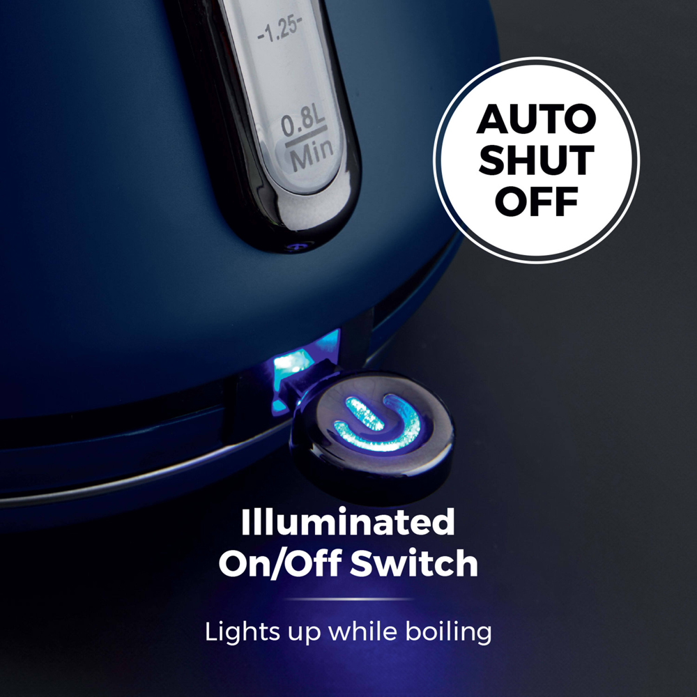 Tower Sera T10079MNB Midnight Blue 1.7L Pyramid Kettle Image 6