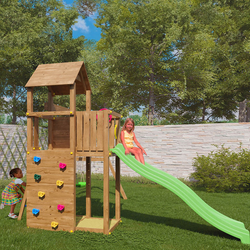 Shire Boomer Mixter Kids Wooden Multi Play Set Equipment Image 3