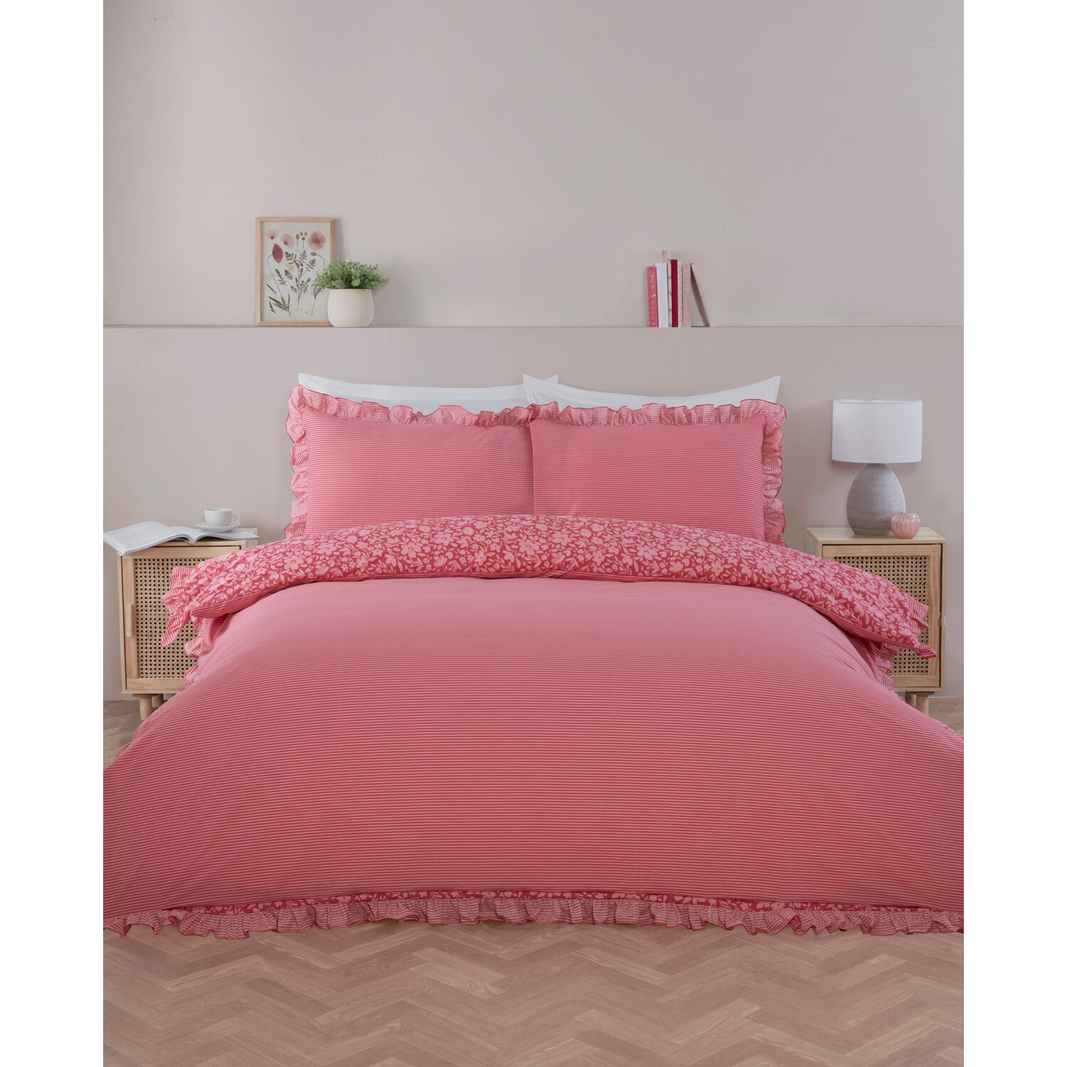 Isla Floral Duvet Set - Pink / King Image 2