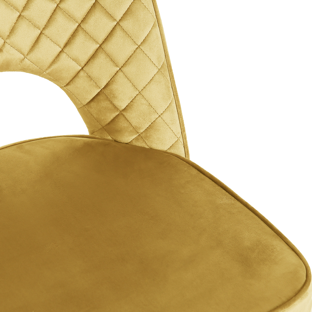 Metis Set of 2 Olive Yellow Dining Chair Image 7