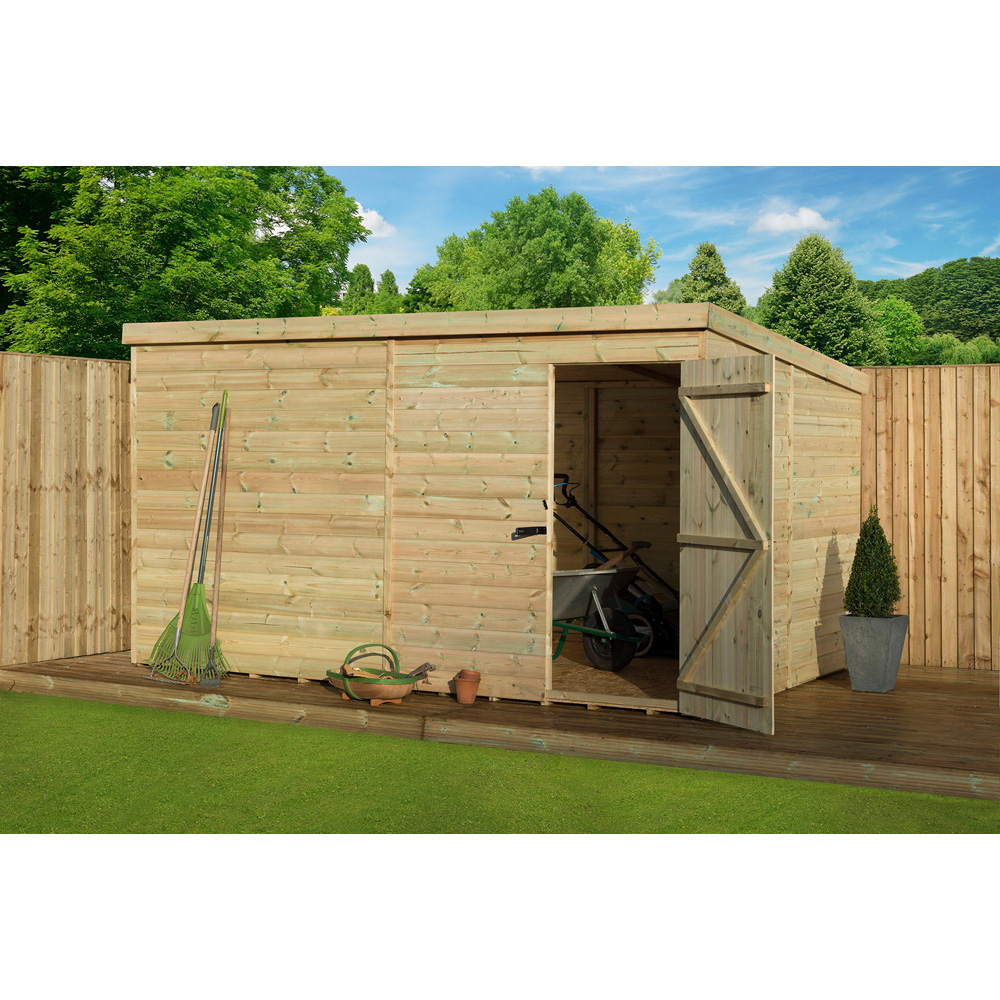 Empire Sheds 1000 8 x 7ft Tongue and Groove Pent Garden Shed Image 4