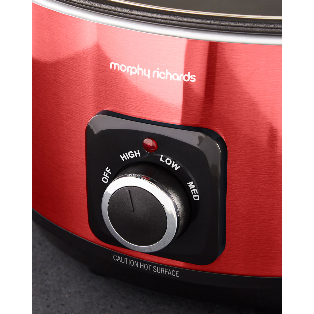 Morphy Richards Accents 461026 Red Sear and Stew 6.5L Slow Cooker 163W Image 6