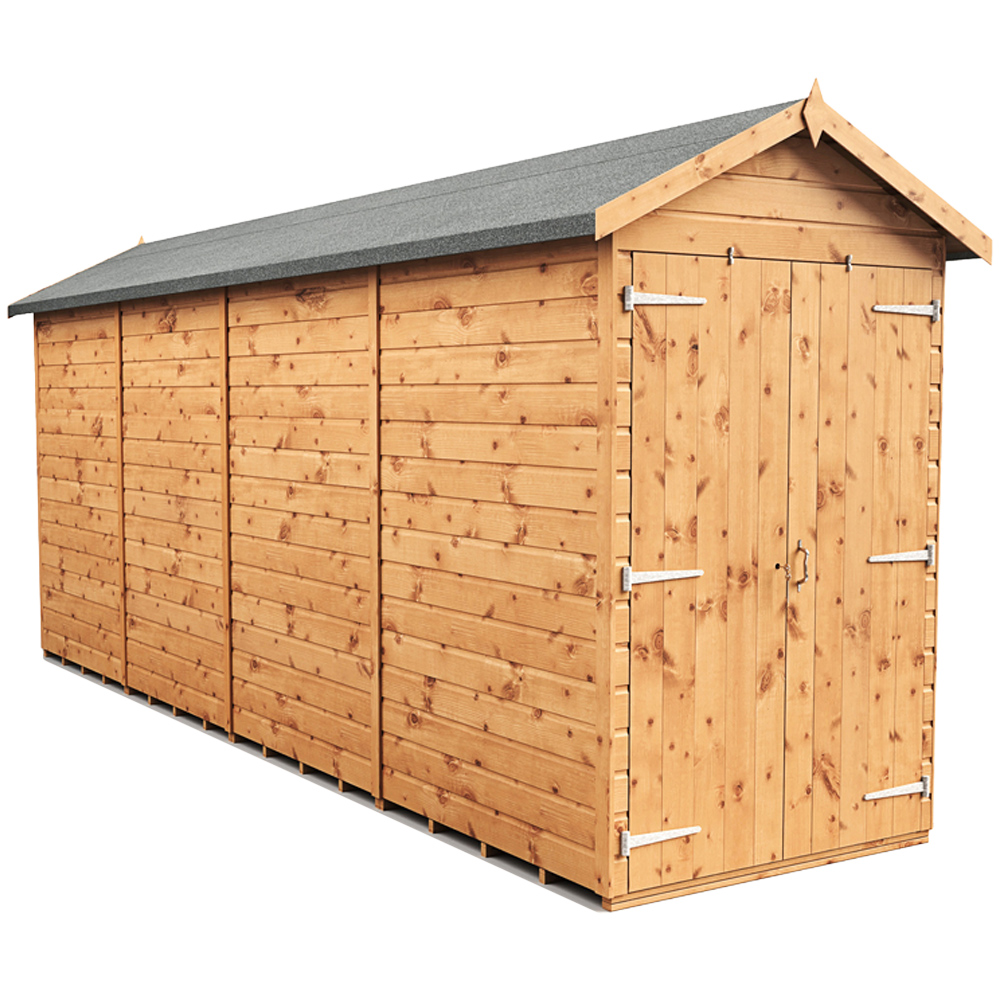 Empire Sheds 4 x 16ft Double Door Tongue and Groove Wooden Apex Garden Shed Image 1