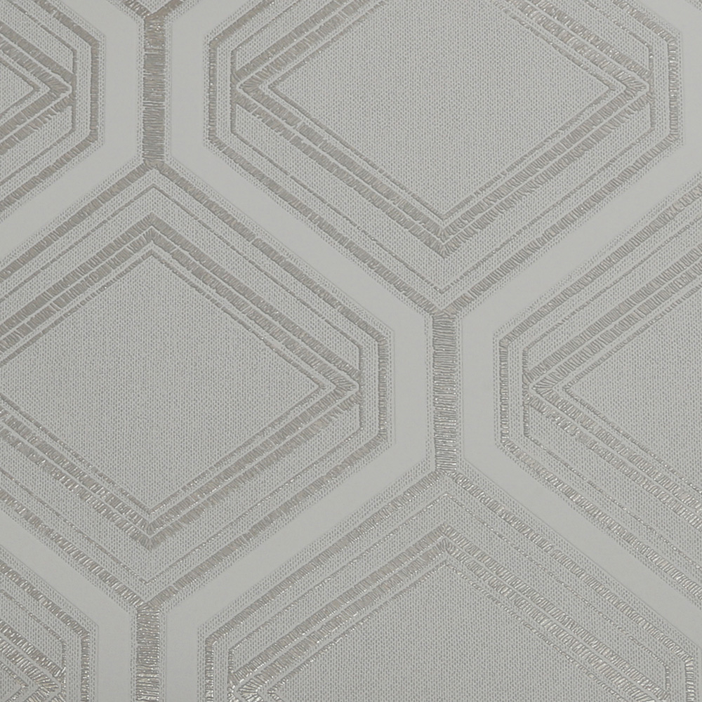 Superfresco Saville Row Geo Grey and Pale Gold Wallpaper Image 1