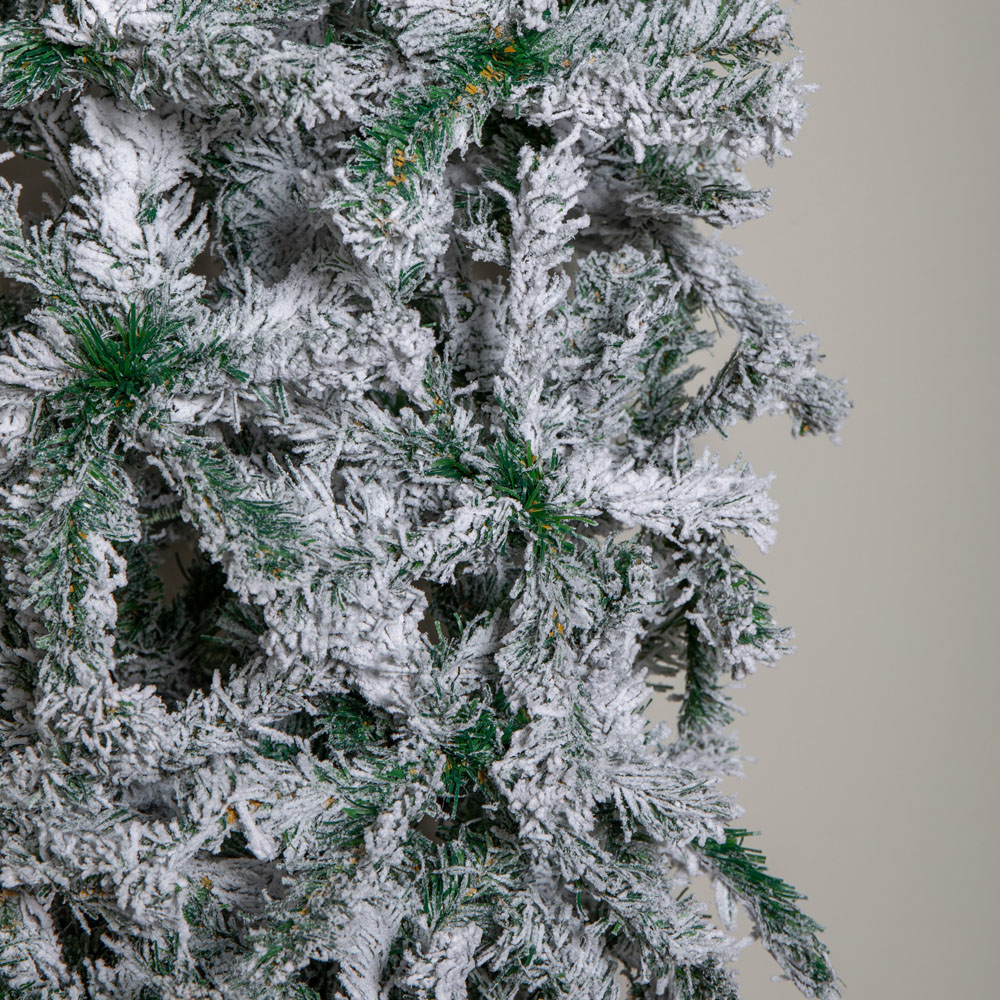 Samuel Alexander Double Door Snow Flocked Christmas Tree Arch with 2000 Tips 8ft Image 5