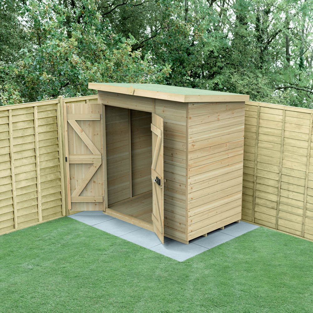 Forest Garden Timberdale 6 x 4ft Pent Shed Image 2