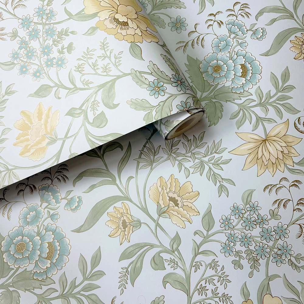 Rasch Wallpaper Garden Muse Sky Blue Wallpaper Image 2