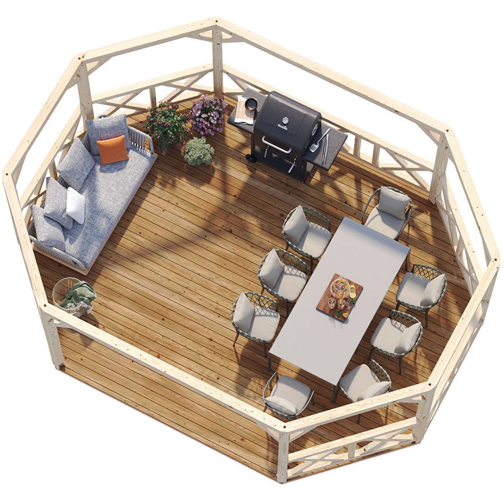 Palmako Betty 20.3 x 15.4ft Pent Octagon Pavilion Image 4