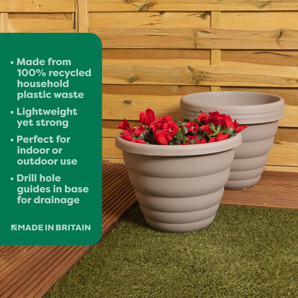 Wham Beehive Fawn Round Pot H342 40cm 4 Pack Image 4