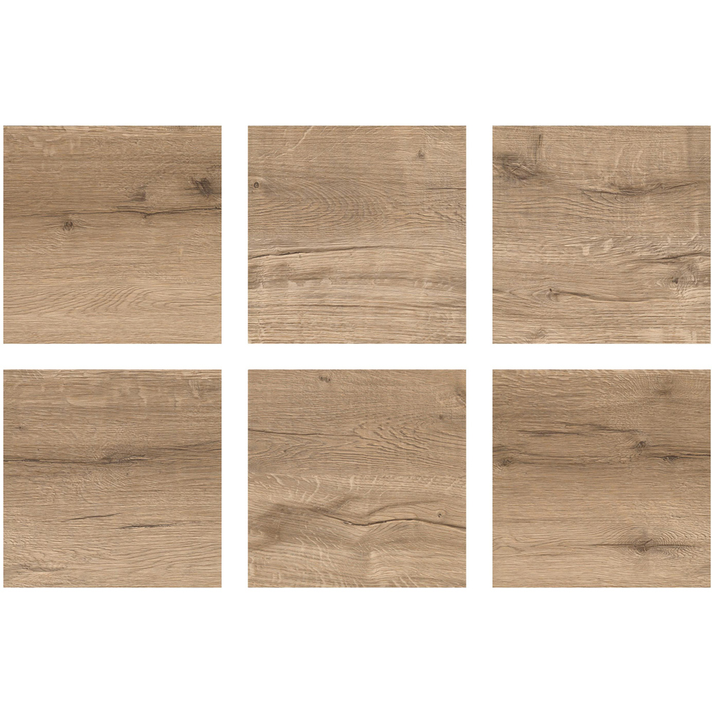 Floorpops Pickling Brown Peel and Stick Floor Tile 30.48 x 30.48cm 10 Pack Image 3