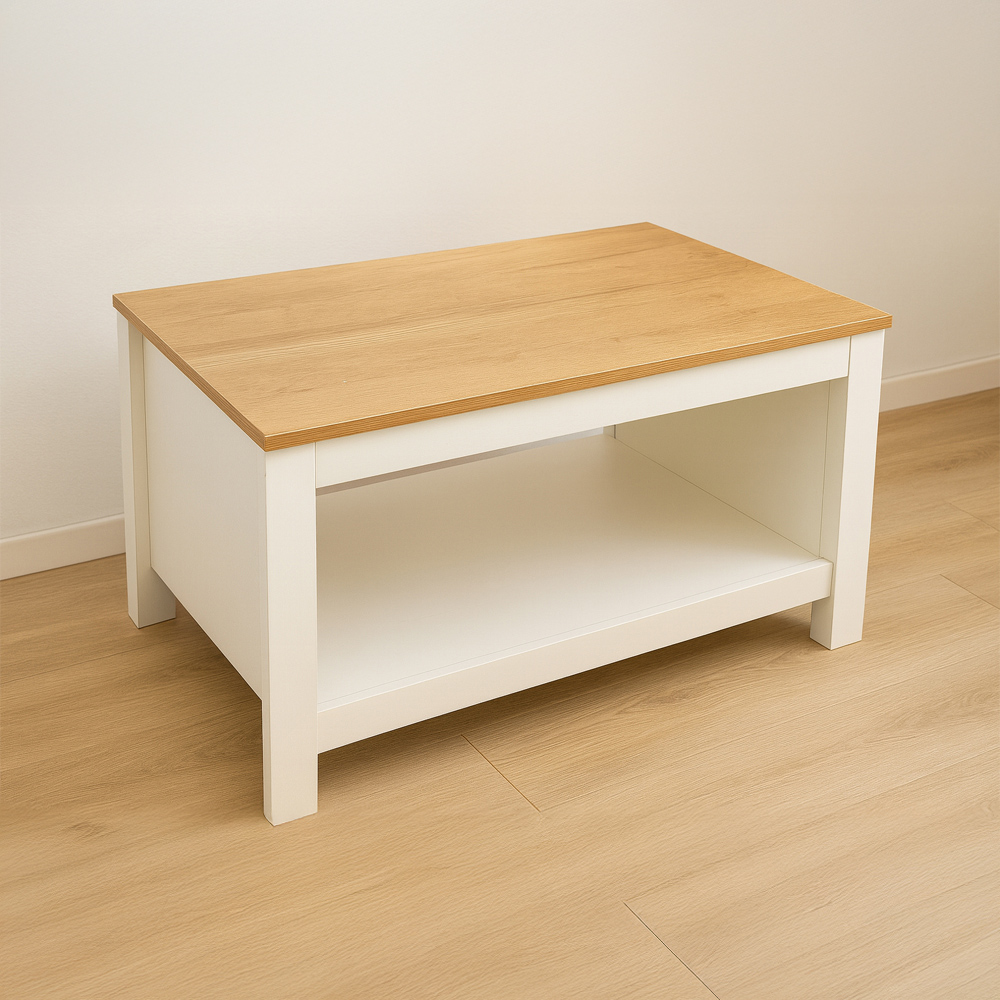 Kosy Koala Light Wood and White Coffee Table Image 3