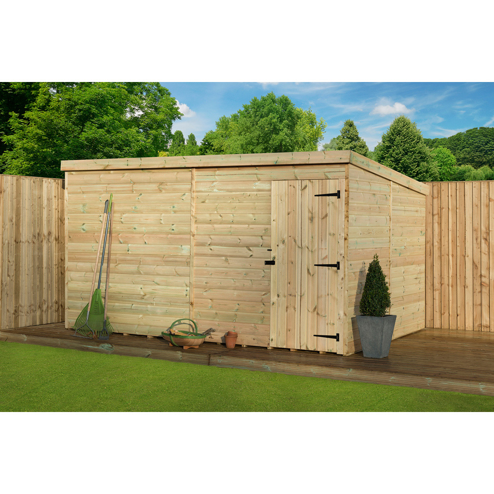 Empire Sheds 1000 8 x 7ft Tongue and Groove Pent Garden Shed Image 2