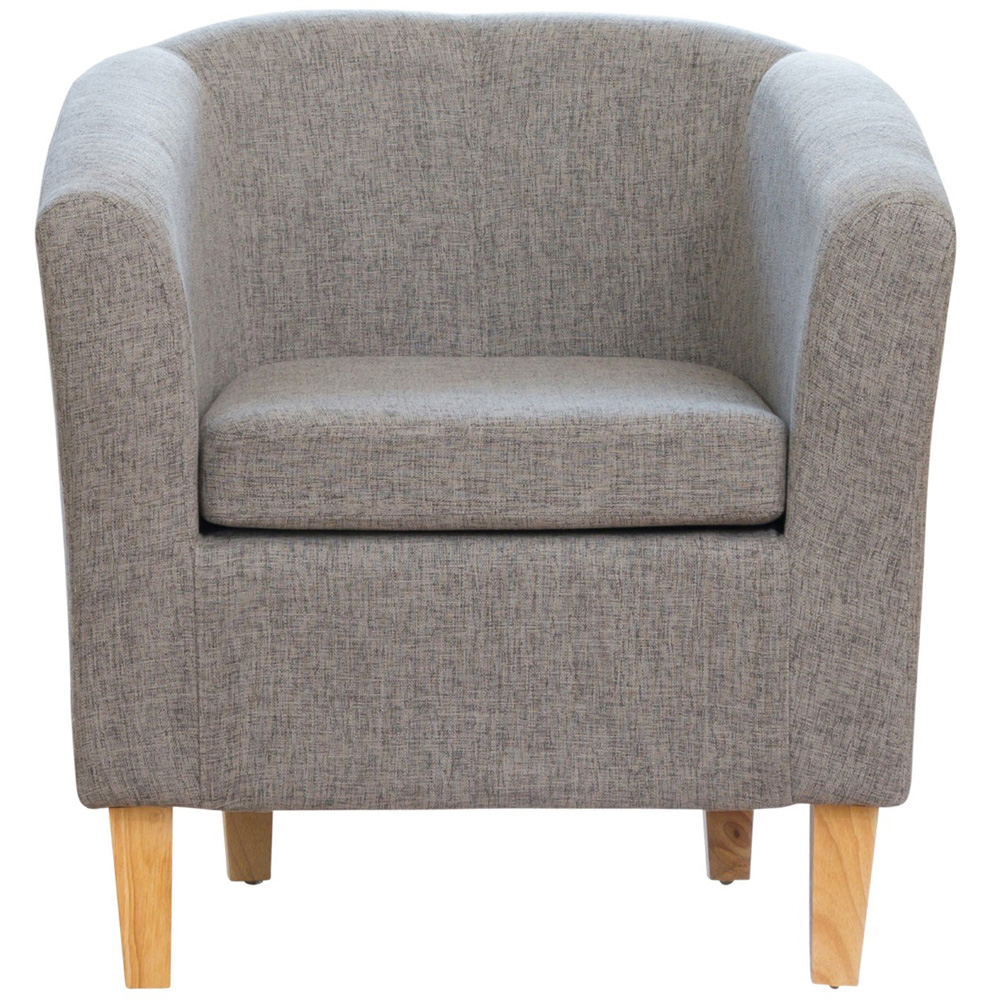 Artemis Home Alderwood Dark Grey Hessian Tub Chair Image 2