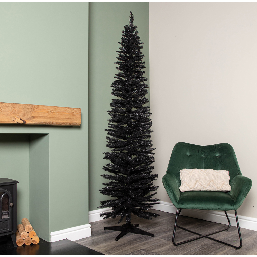 Samuel Alexander Black Pencil Pine Artificial Christmas Tree 7ft Image 8