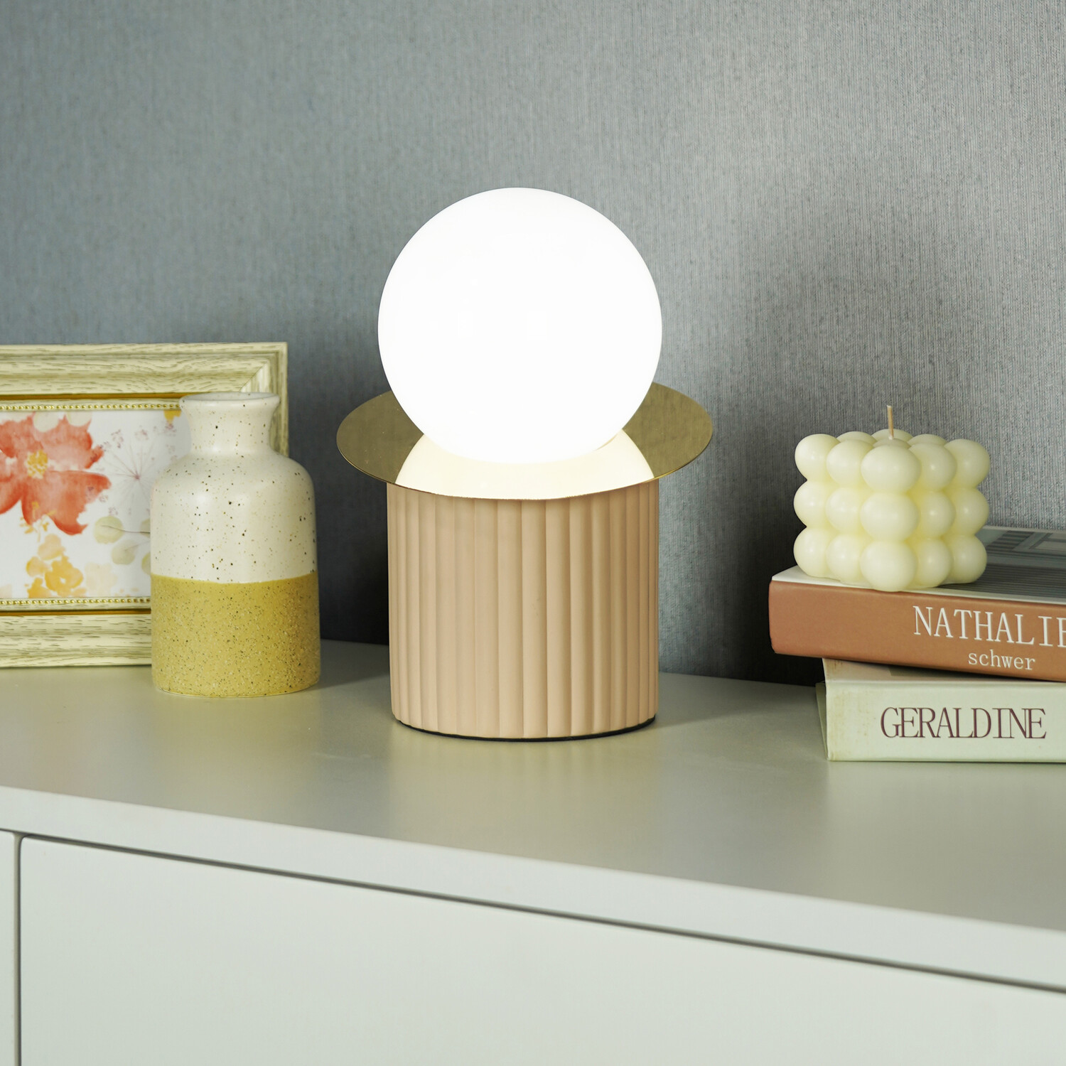 Octavia Table Lamp - Beige Image 5