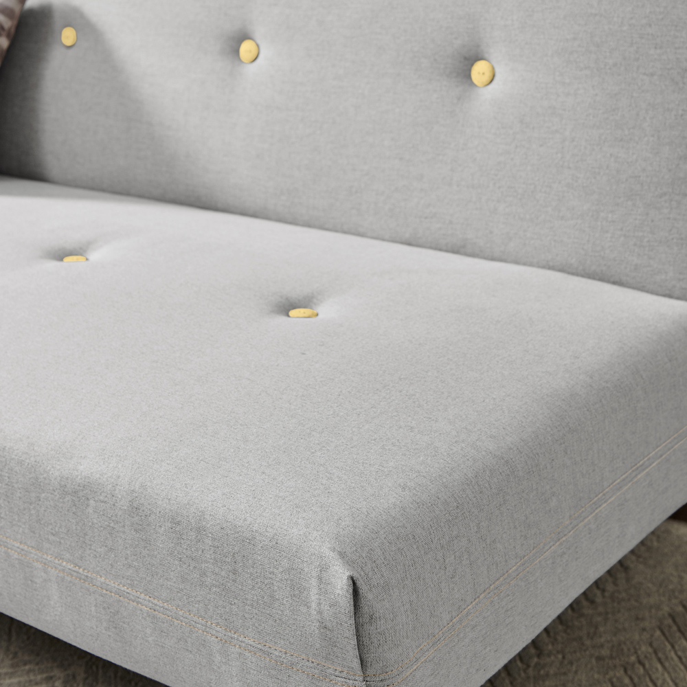 Furniturebox Thomas 2 Seater Grey Sofa Bed Image 2