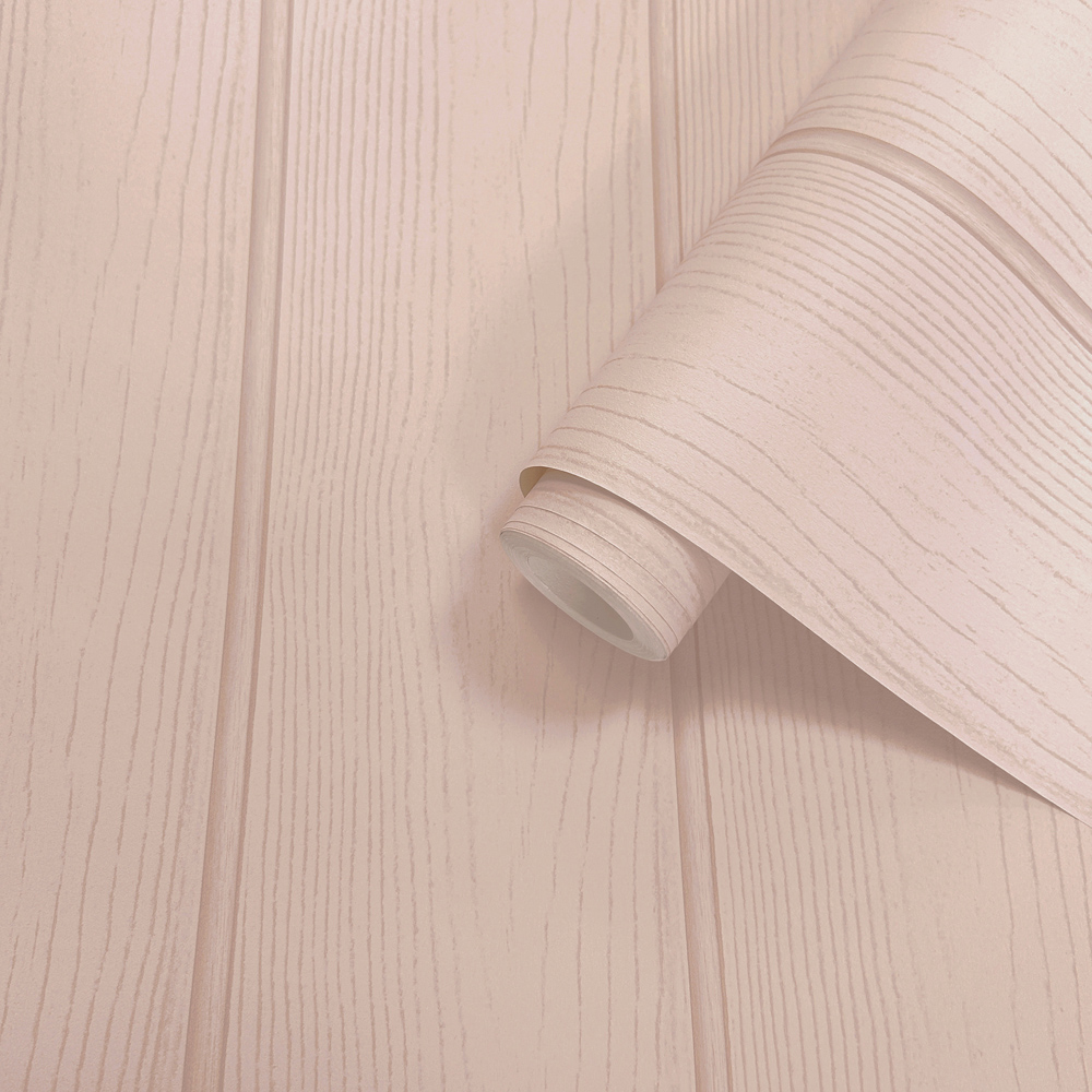 Holden Decor Tongue and Groove Pink Wallpaper Image 2