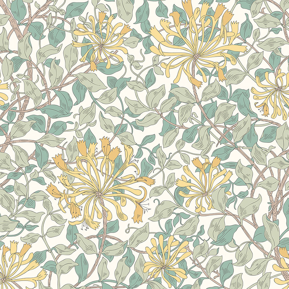 Origin Murals Honeysuckle Blue Wall Mural Image 2
