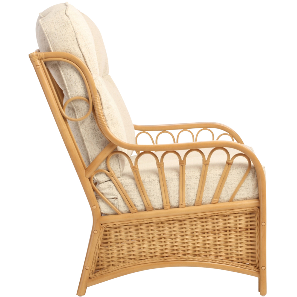 Desser Furniture Vale 2 Seater Light Oak Athena Plain Suite Image 4