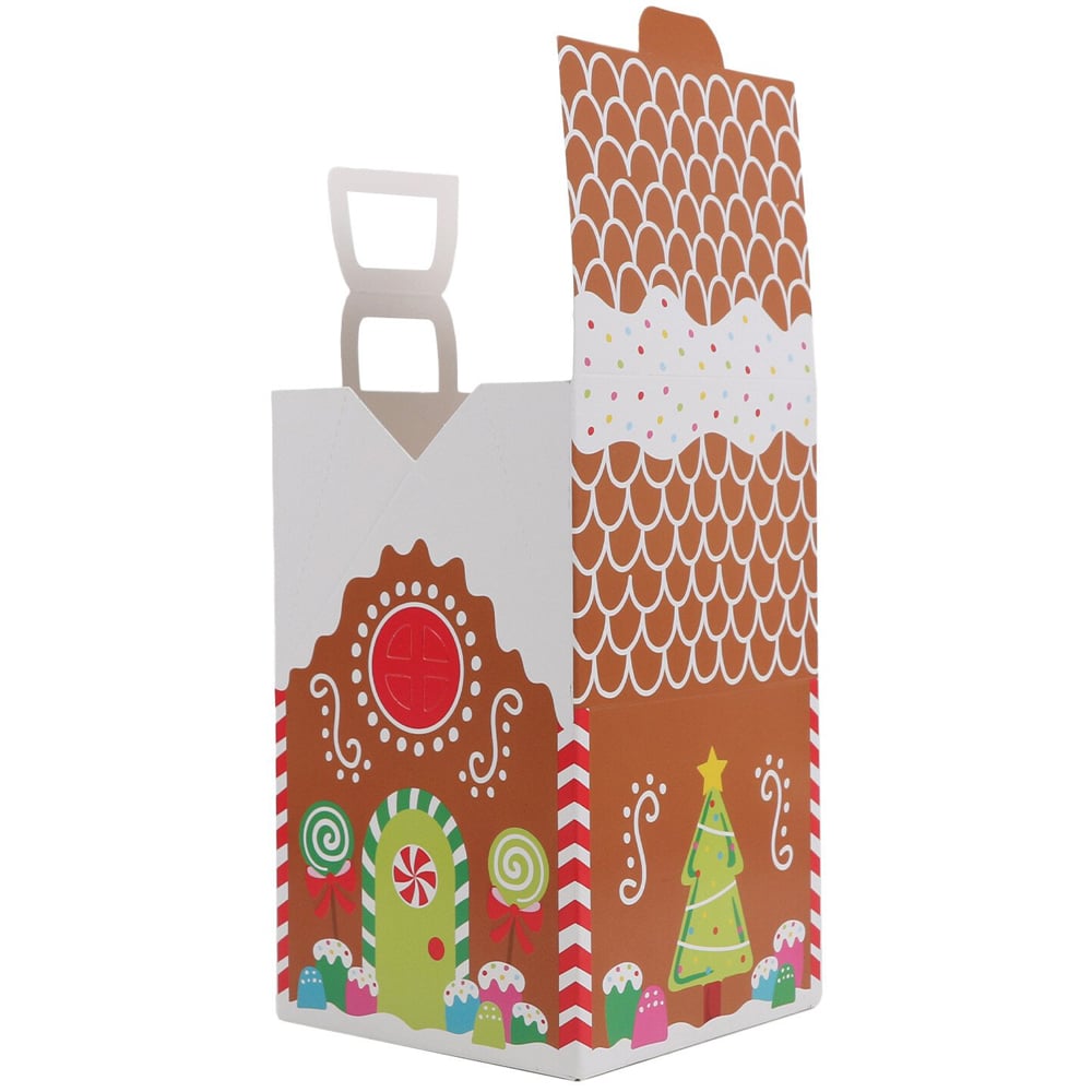 Brown Gingerbread Design Treat Box Image 4