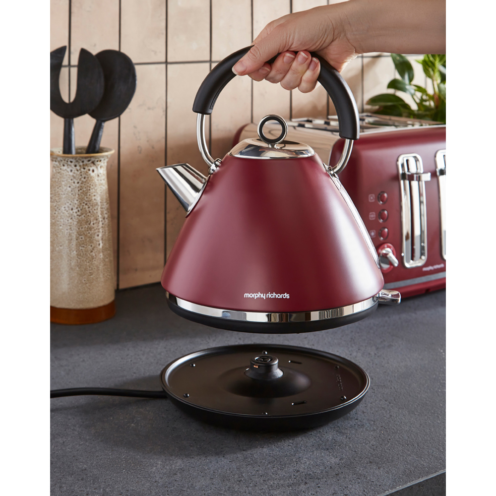 Morphy Richards Accents 102051 Rhubarb 1.5L Pyramid Kettle 3000W Image 7