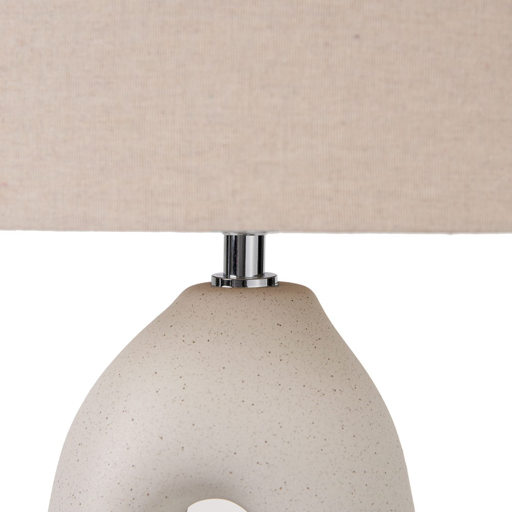 Pacific Lifestyle Laila Natural Organic Ceramic Tall Table Lamp Image 3