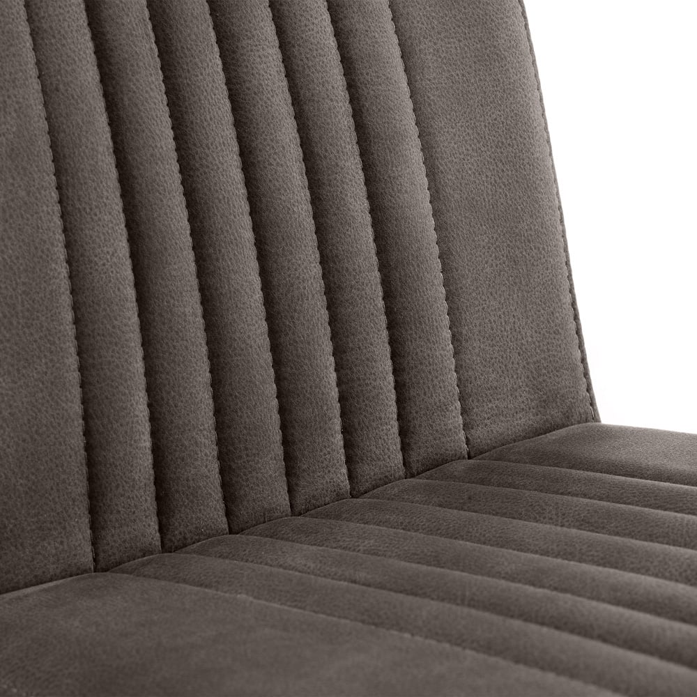 Julian Bowen Olympus Brooklyn and Marble Effect 6 Seater Dining Set White and Charcoal Image 5