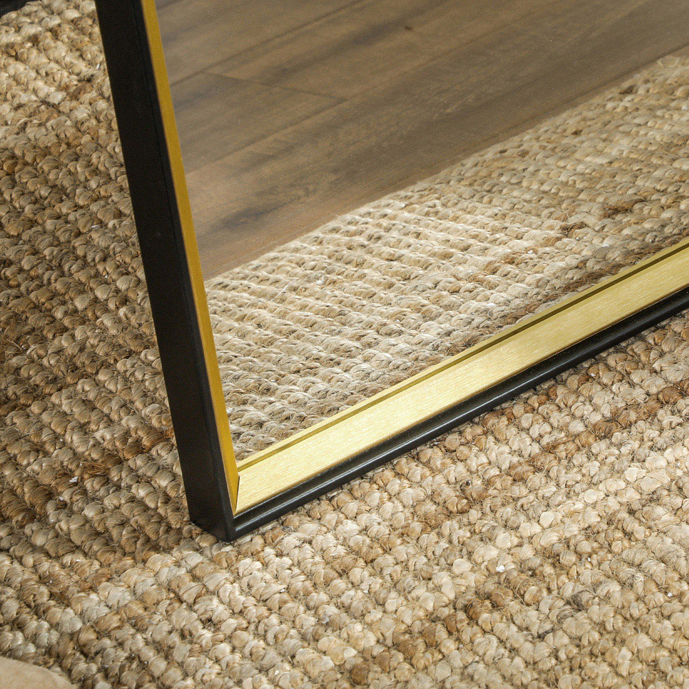 Portland Black Full Length Mirror 157 x 37cm Image 3