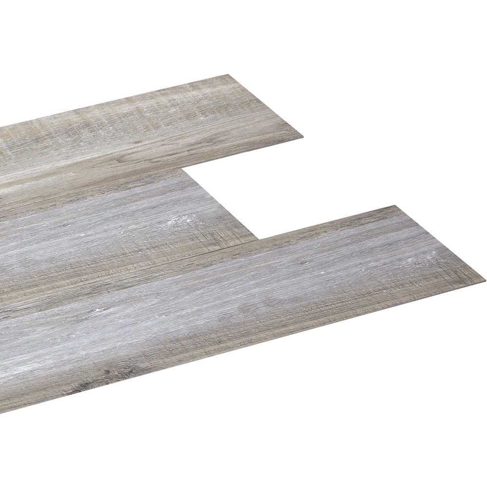 Living and Home Ash Grey Rectangle PVC Flooring Self Adhesive 36 Pack Image 3