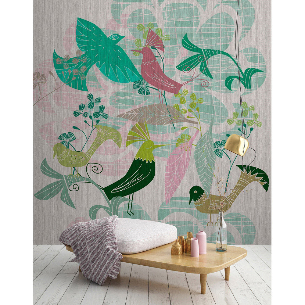 A.S Creation Birdland 3 Digital Mural Image 3