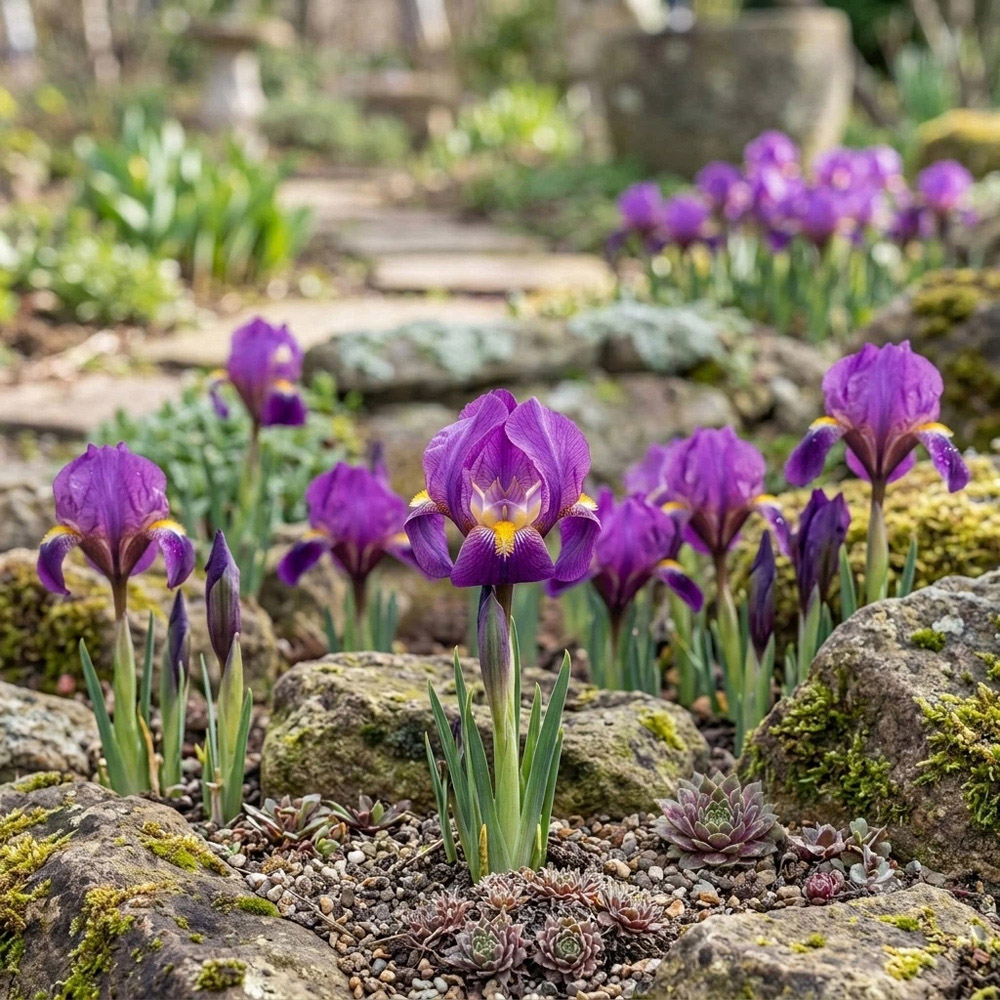 Thompson and Morgan Iris Reticulata Purple Hill Autumn Planting Bulb 80 Pack Image 4