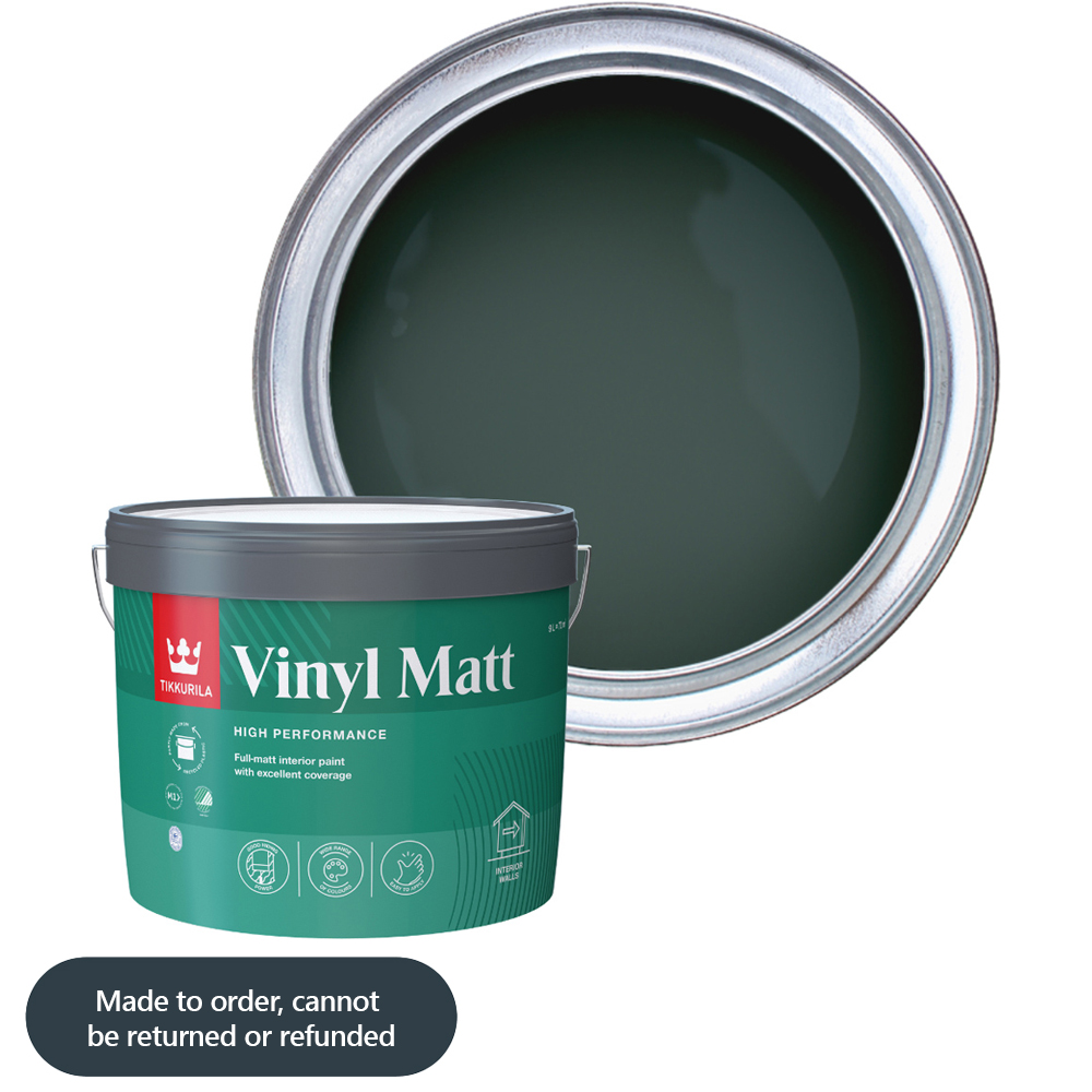 Tikkurila Vinyl Matt Fjord M442 Walls and Ceilings High-Opacity Matt Emulsion 10L Image 1