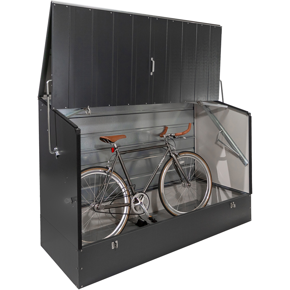 Trimetals ProtectaCycle Secure 4 x 6ft Anthracite Bike Storage Shed Image 4