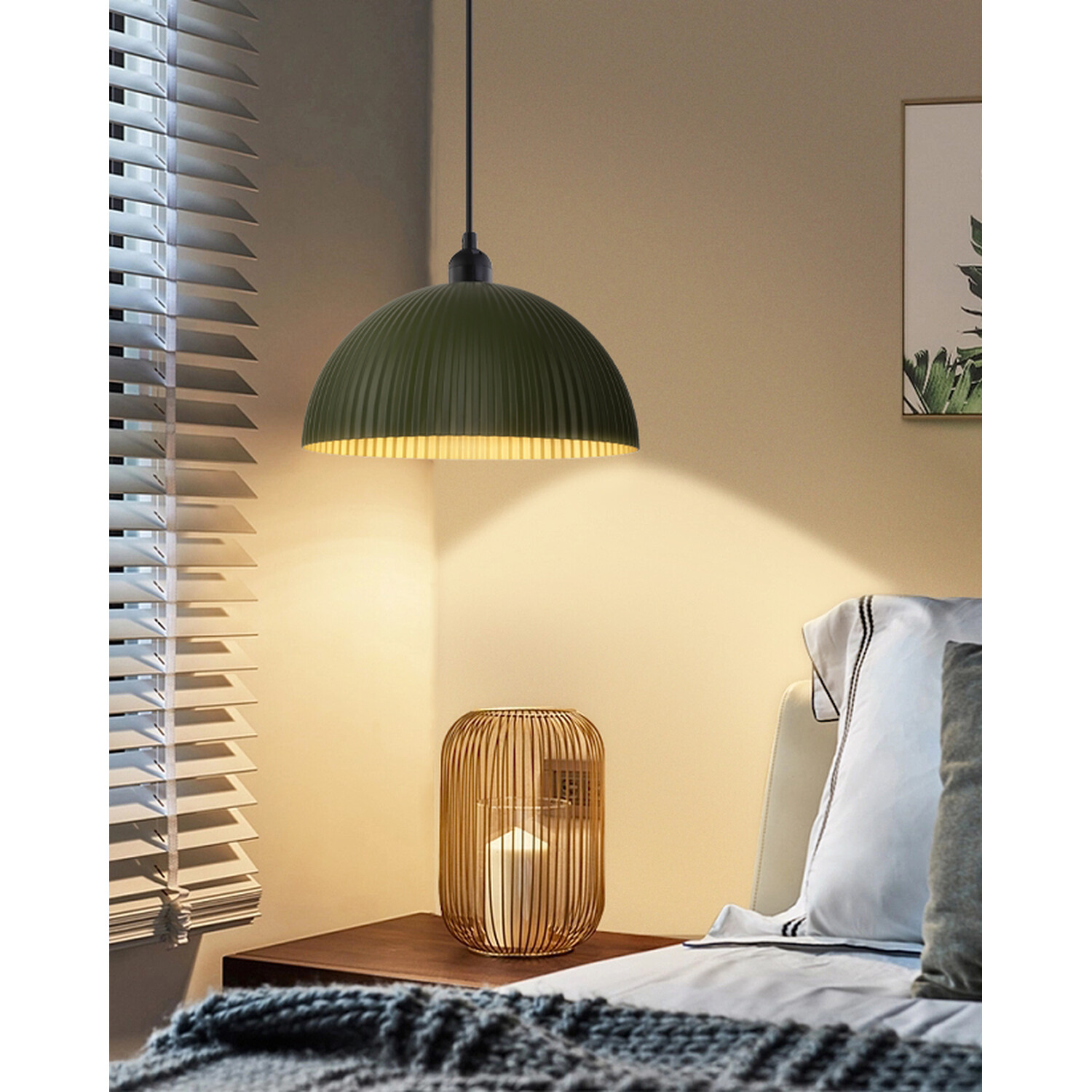 Bexley Green Champagne Pendant Shade Image 3