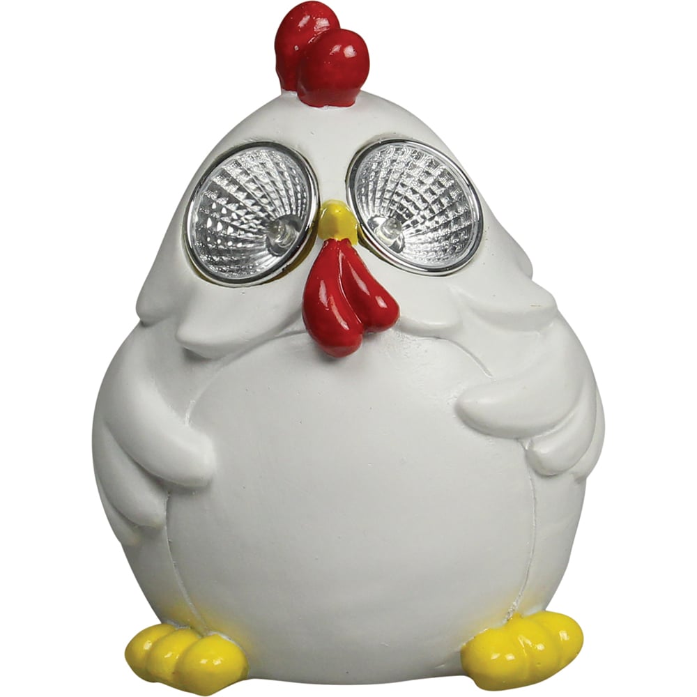 Luxform White Hen LED Solar Garden Light Image 1