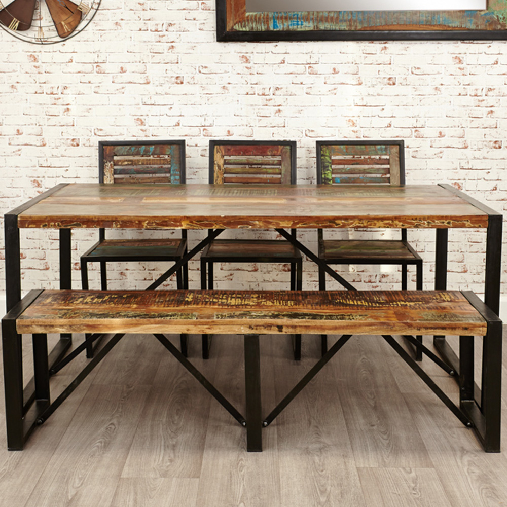 Baumhaus Urban Chic 6 Seater Dining Table Image 5
