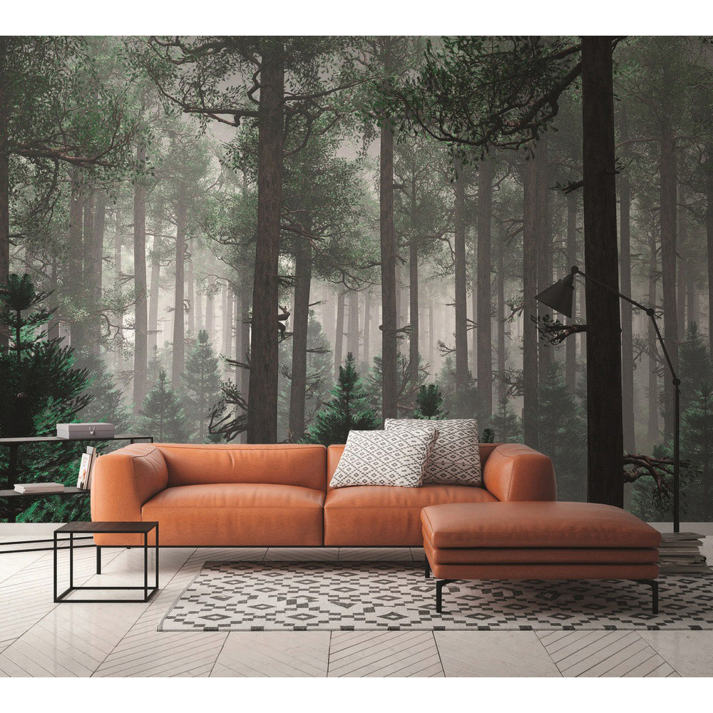 A.S Creation Trees in Fog Digital Mural Image 3