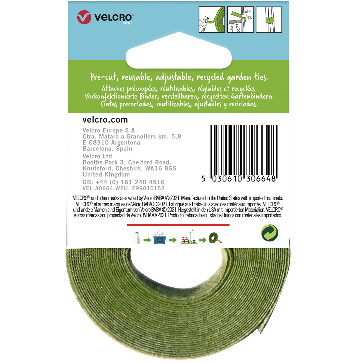 One Wrap Plant Ties - Green / 5m Image 2