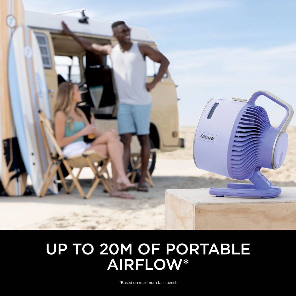 Shark FlexBreeze HydroGo Lavender Cordless Fan Image 4